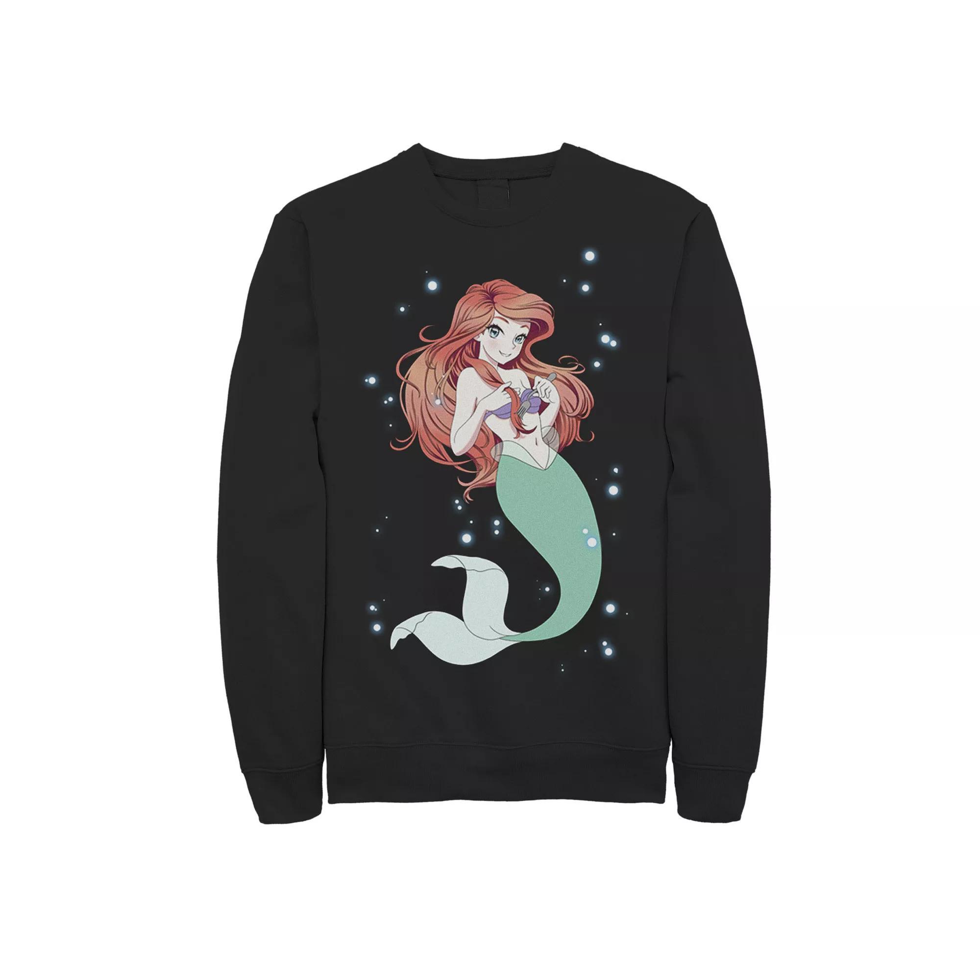 Men's Disney's The Little Mermaid Anime Ariel Sweatshirt,  Product Image