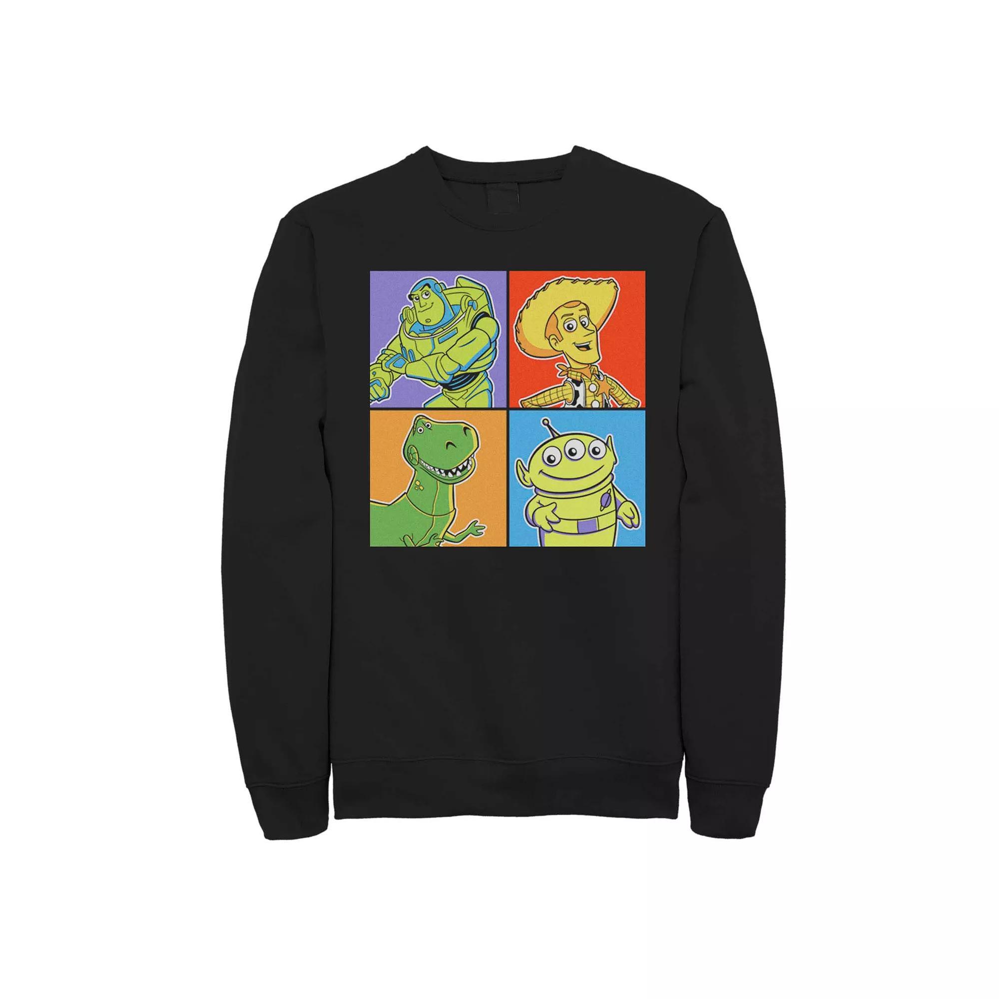 Men's Disney Pixar Toy Story Tonal Square Group Shot Fleece Sweater,  Product Image