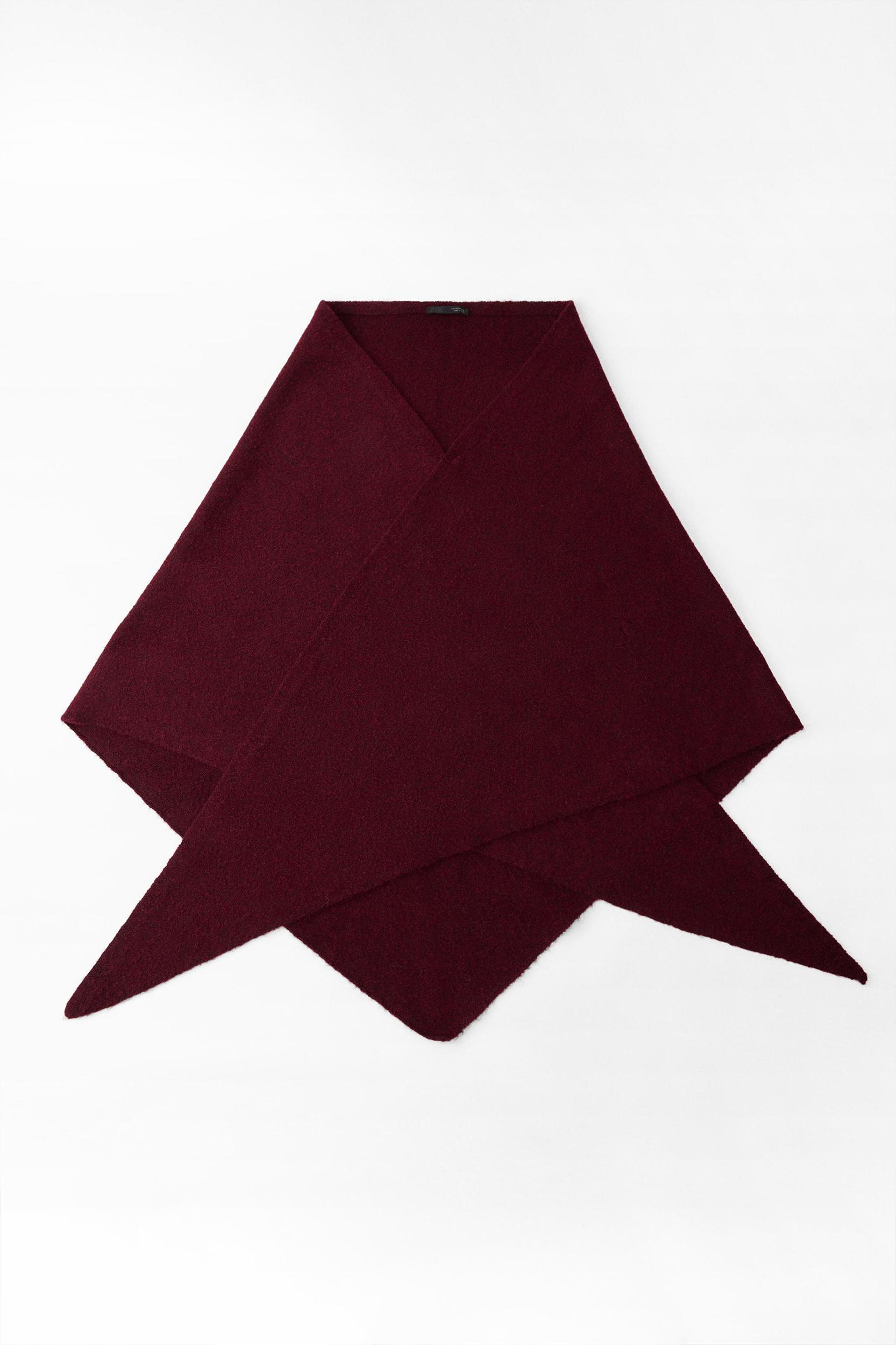 TRIANGULAR KNIT SHAWL Product Image