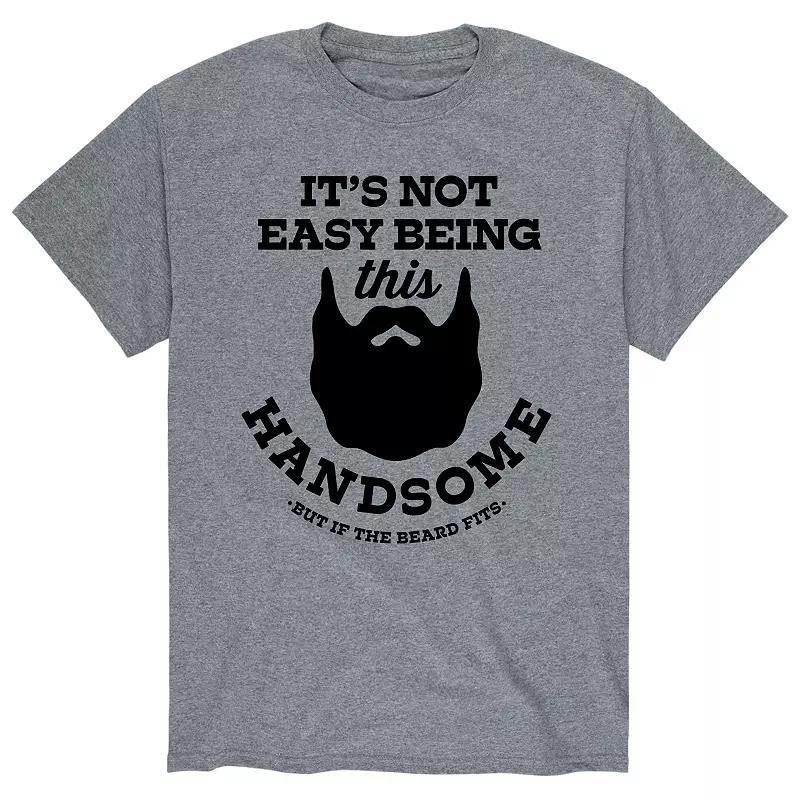 Men's Not Easy Being Handsome Beard Tee,  Product Image