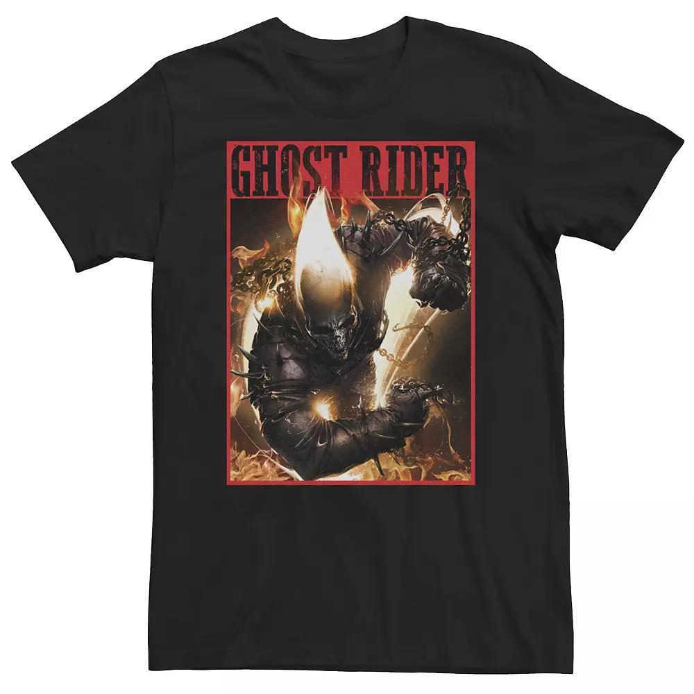 Big & Tall Marvel Ghost Rider Fury Tee, Men's,  Product Image