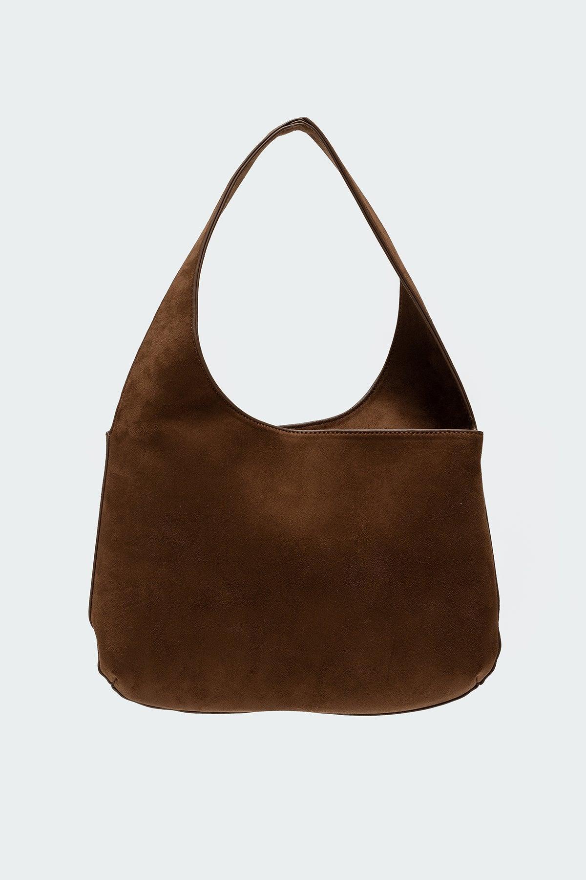 Faux Suede Shoulder Bag Product Image