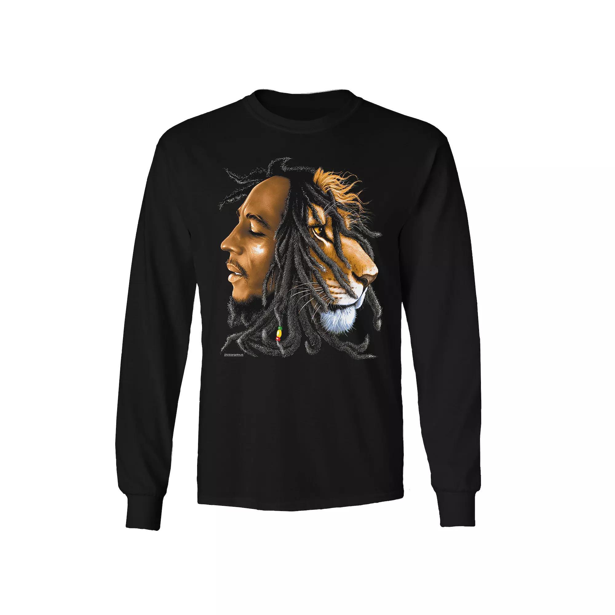 Men's Bob Marley Zion Profile Long Sleeve Tee,  Product Image