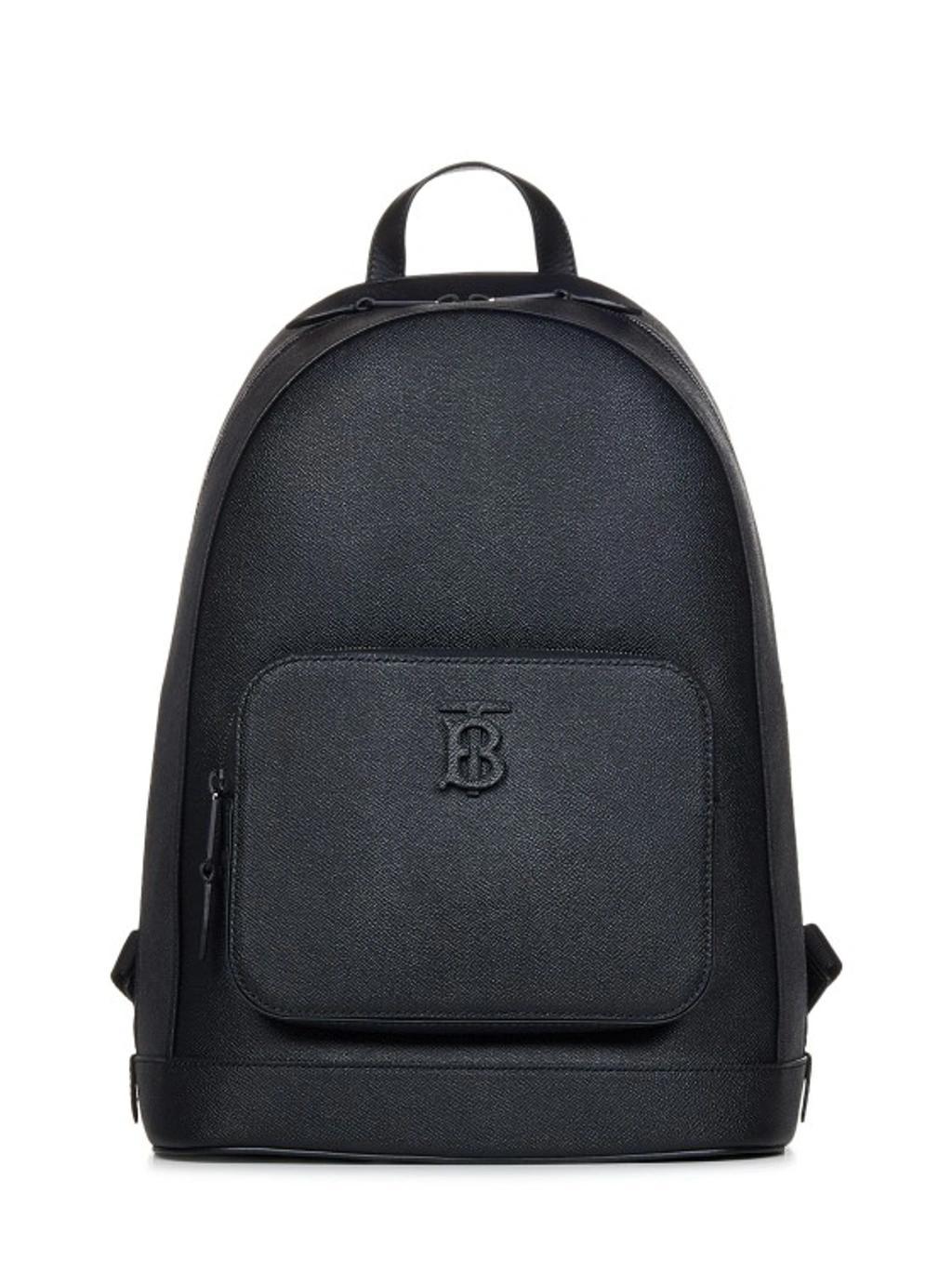 BURBERRY Logo Plaque Rocco Backpack In Black Product Image