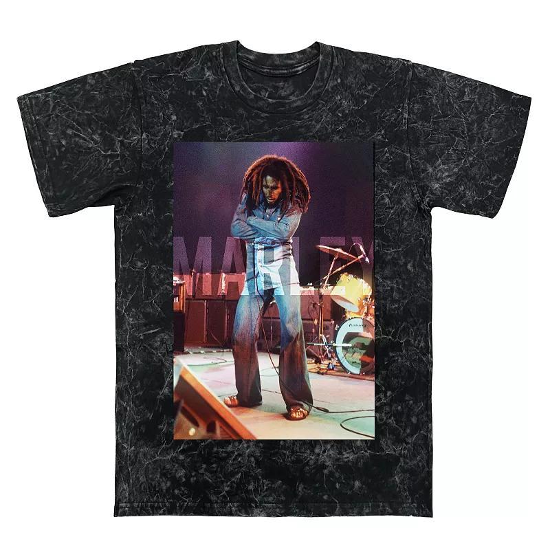 Men's Bob Marley Stage Graphic Tee, Size: Small, Black Mineral Wash Product Image