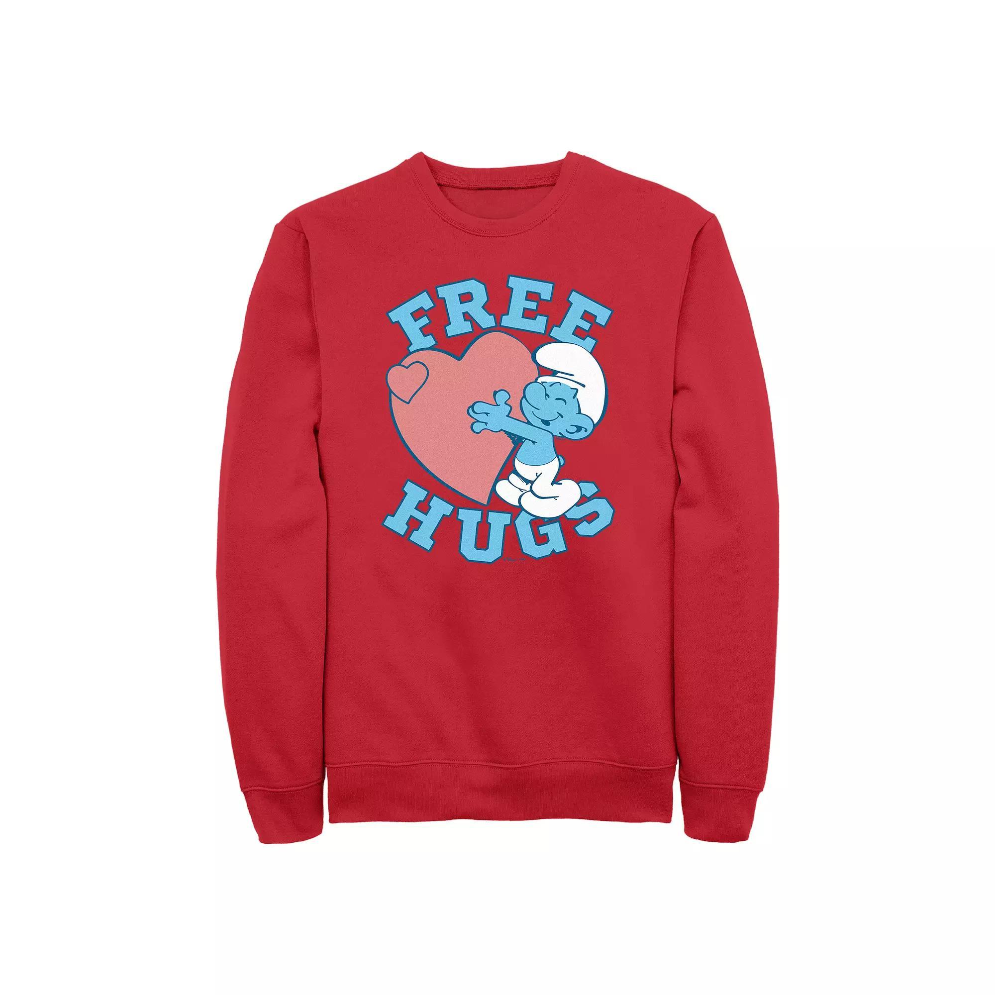 Men's Smurfs Free Hugs Graphic Fleece,  Product Image