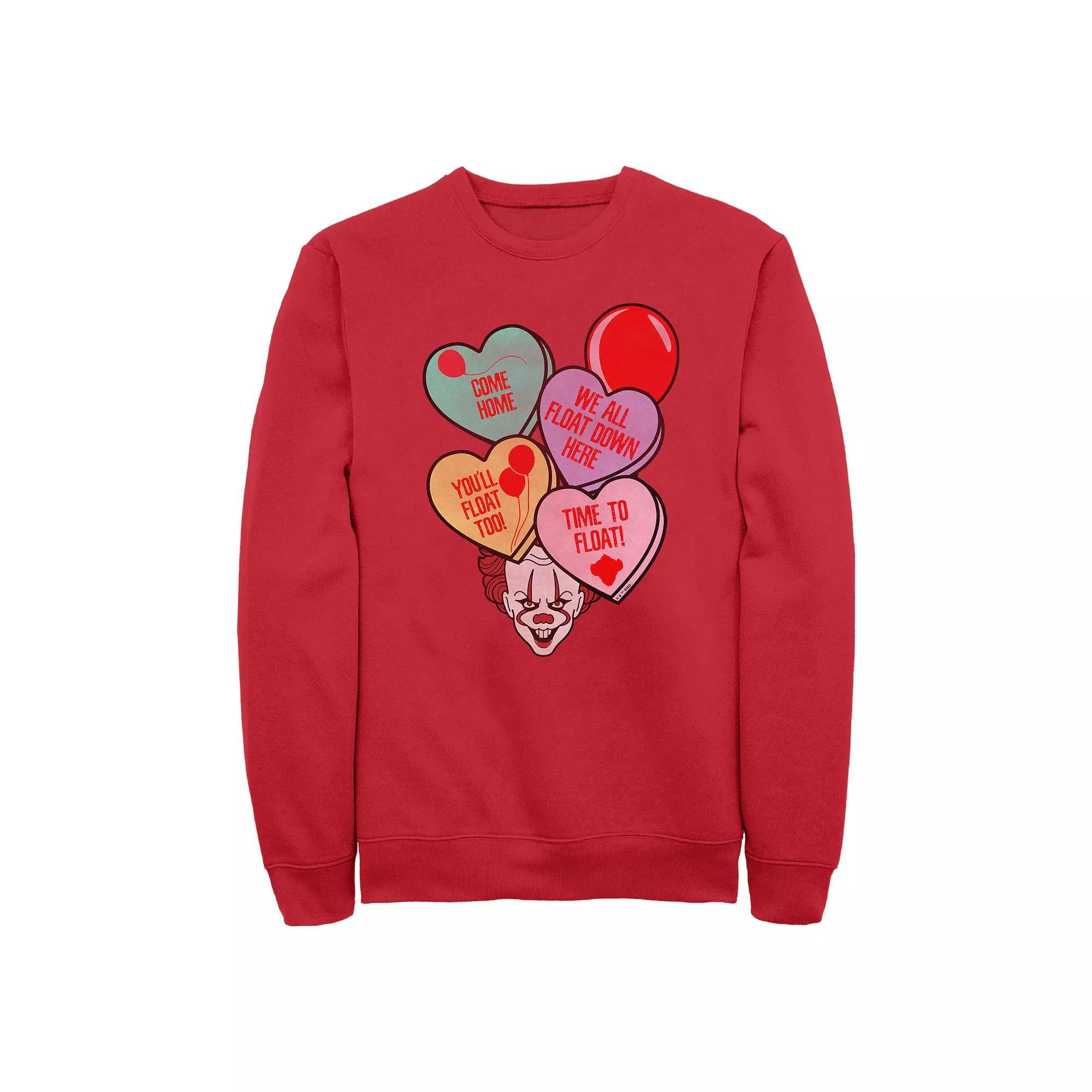 Men's IT Spooky Candy Hearts Graphic Fleece,  Product Image