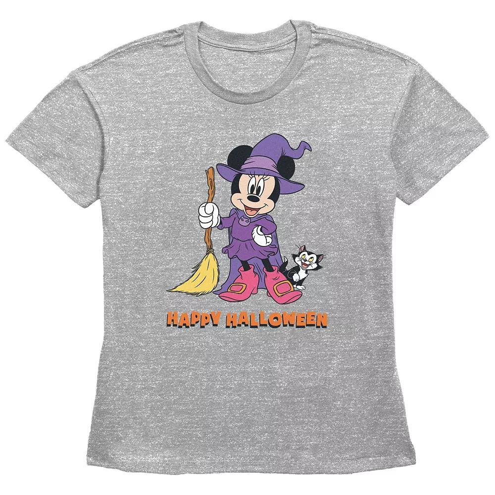 Disney's Minnie Mouse Juniors' Witch Costume Happy Halloween Graphic Tee, Women's,  Product Image