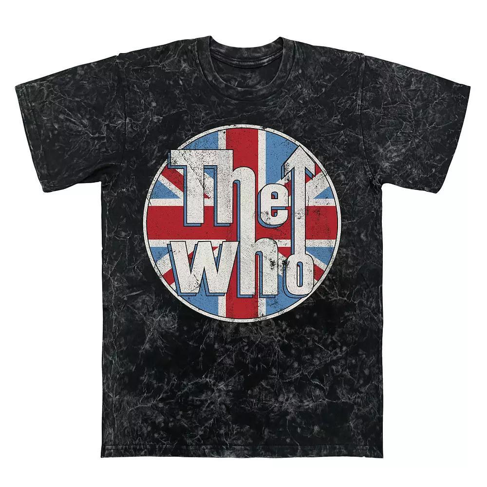 Men's The Who Union Jack Mineral Wash Graphic Tee,  Product Image