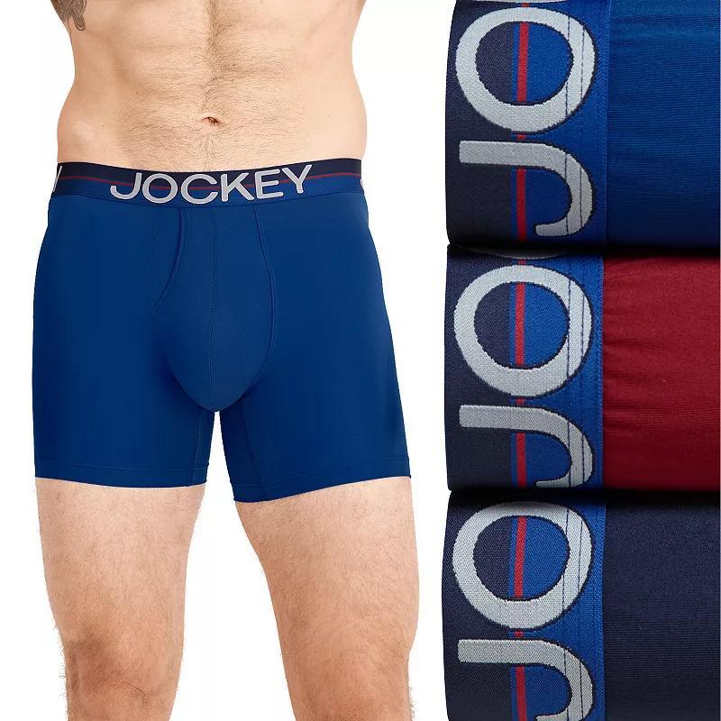 Mens Jockey Infinite Cool 3-pk Microfiber Stretch 5 Boxer Briefs Product Image