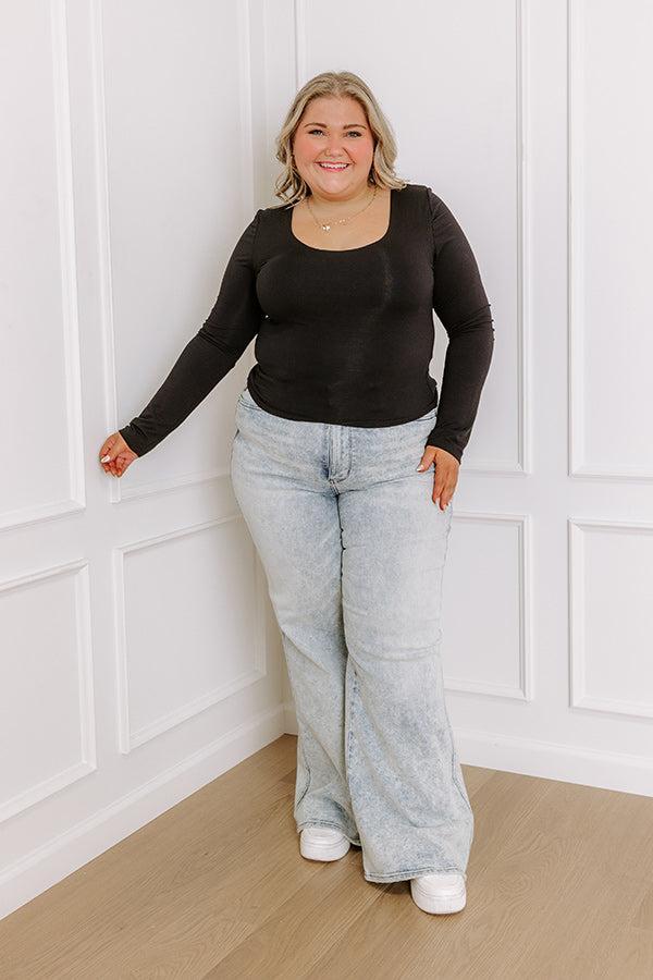 Sassy and Chic Top in Black Curves Product Image