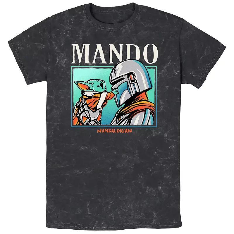 Men's Star Wars The Mandalorian Found You Bombard Wash Graphic Tee, Size: XL, Black Product Image