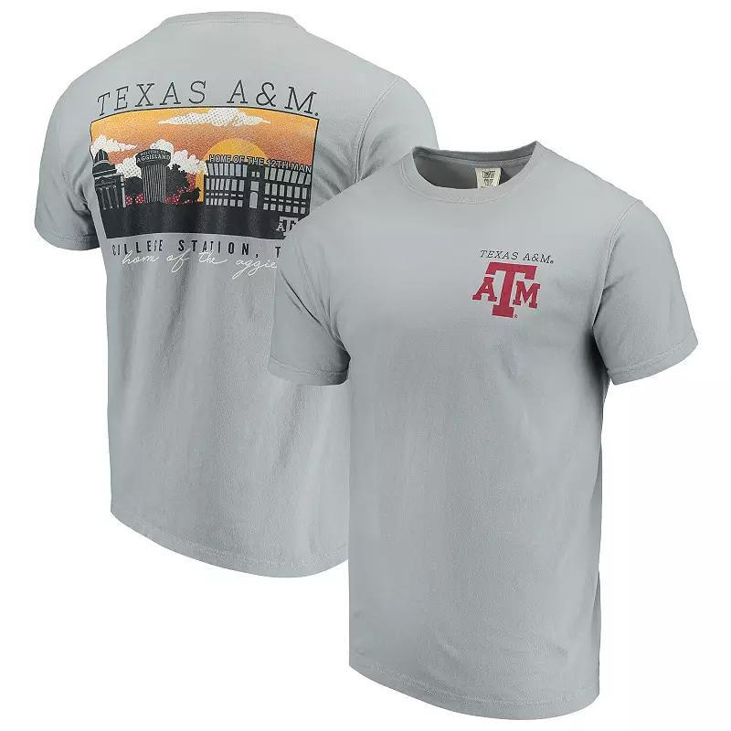 Mens Gray Texas A&M Aggies Comfort Colors Campus Scenery T-Shirt Product Image