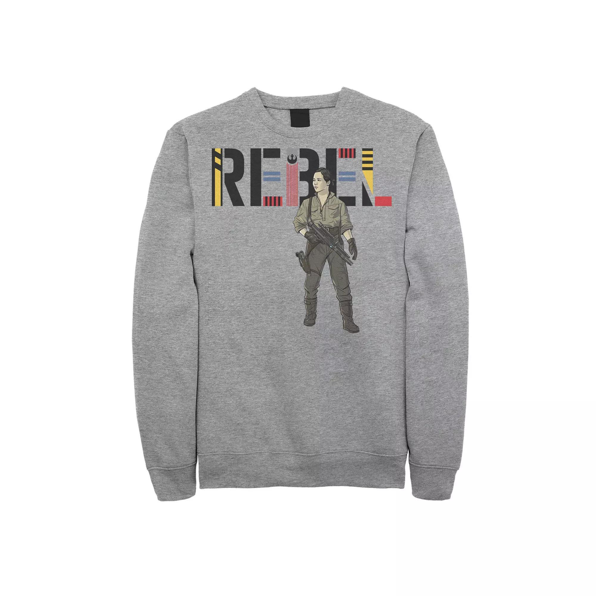 Men's Star Wars The Rise of Skywalker Rebel Rose Sweatshirt,  Product Image