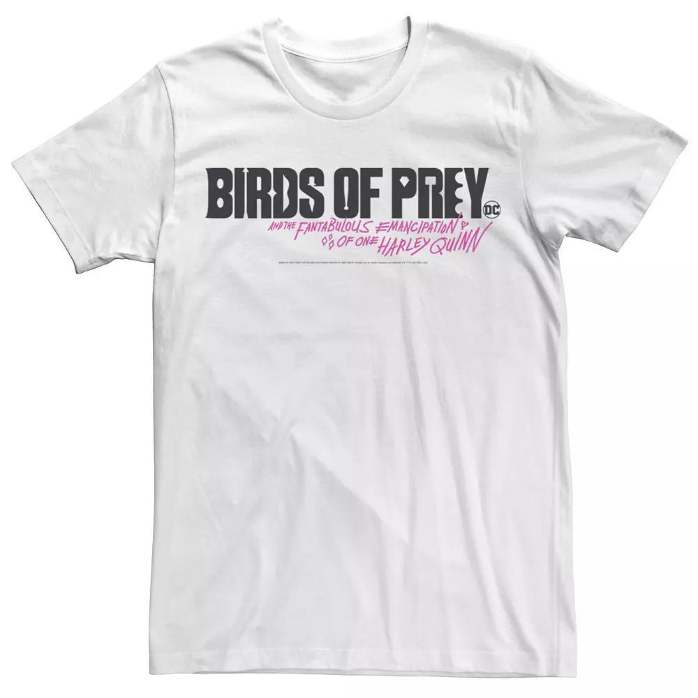 Men's Birds Of Prey And The Fantabulous Emancipation Of One Harley Quinn Text Tee,  Product Image