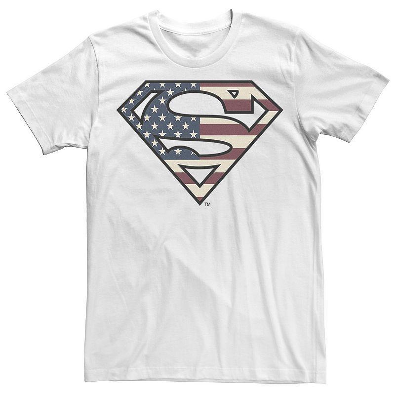 Mens DC Comics Superman Vintage Flag Logo Vintage Tee Product Image