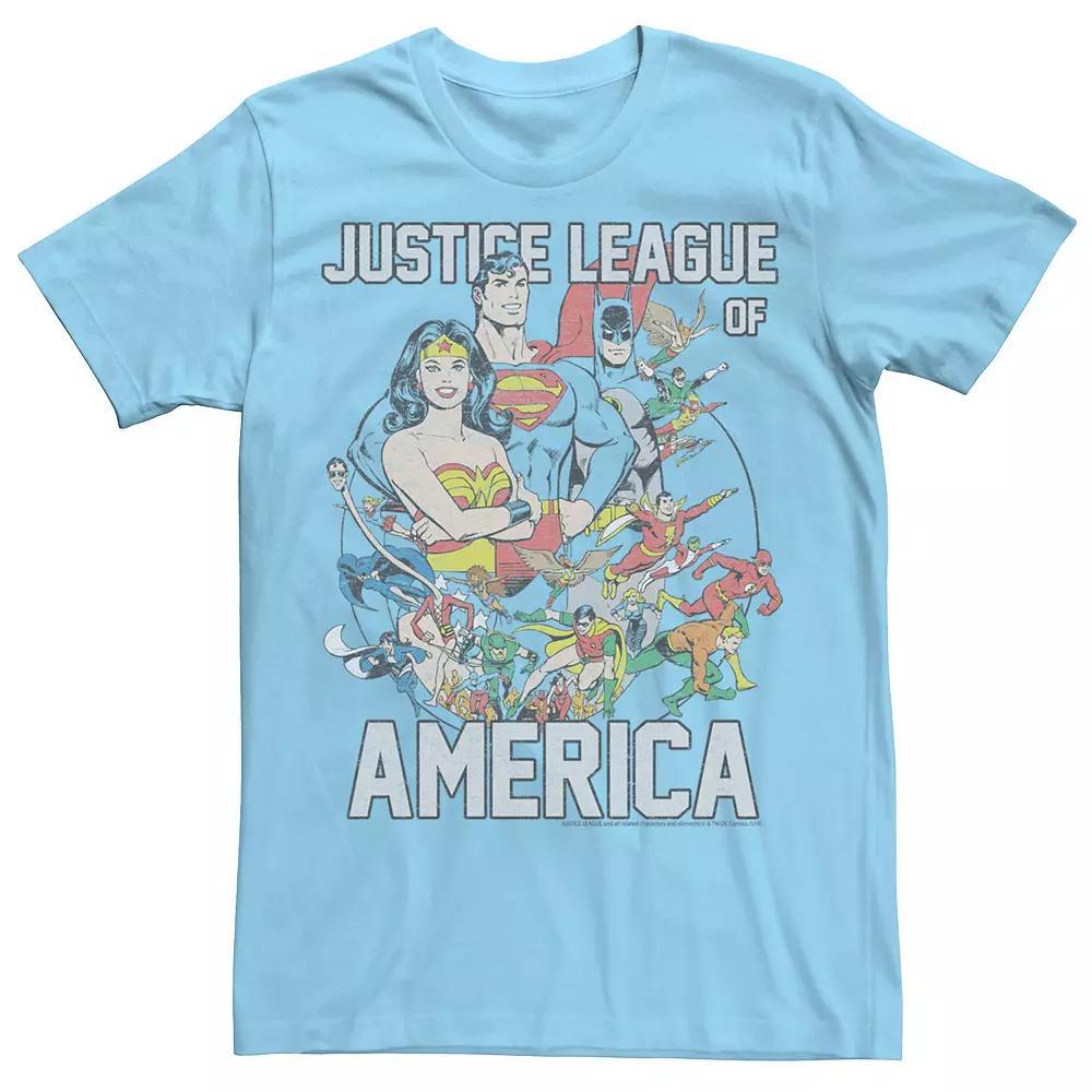 Men's DC Comics Green Lantern Starry Night Logo Tee, Size: Small, Light Blue Product Image