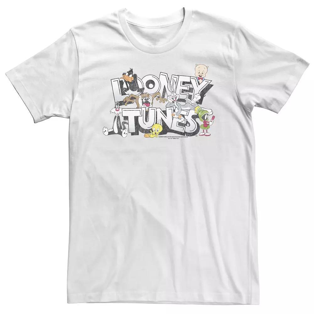 Big & Tall Looney Tunes Character Logo Tee, Men's,  Product Image