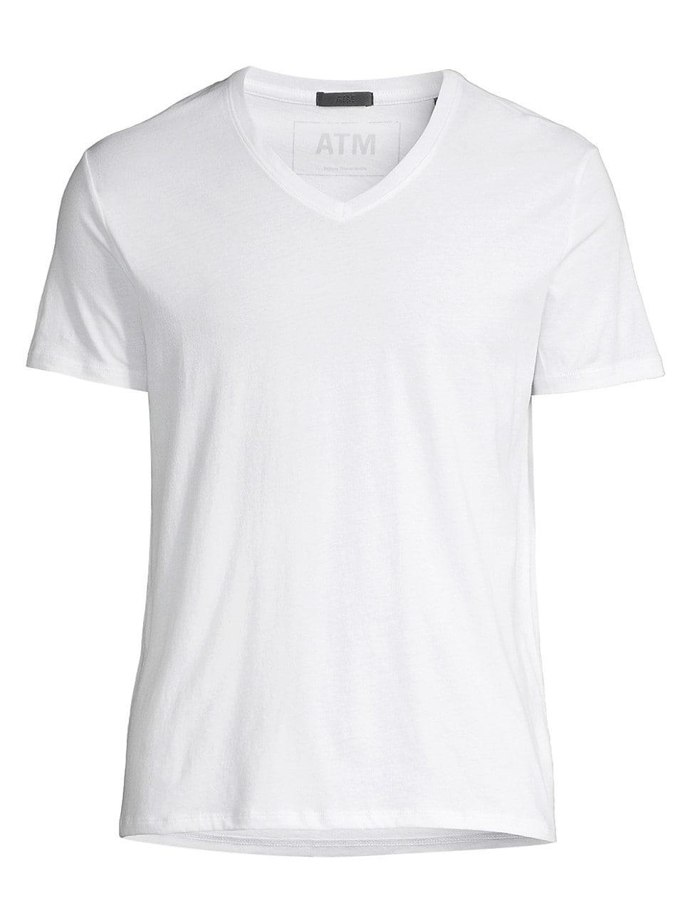 Mens Classic Jersey V-Neck T-Shirt Product Image