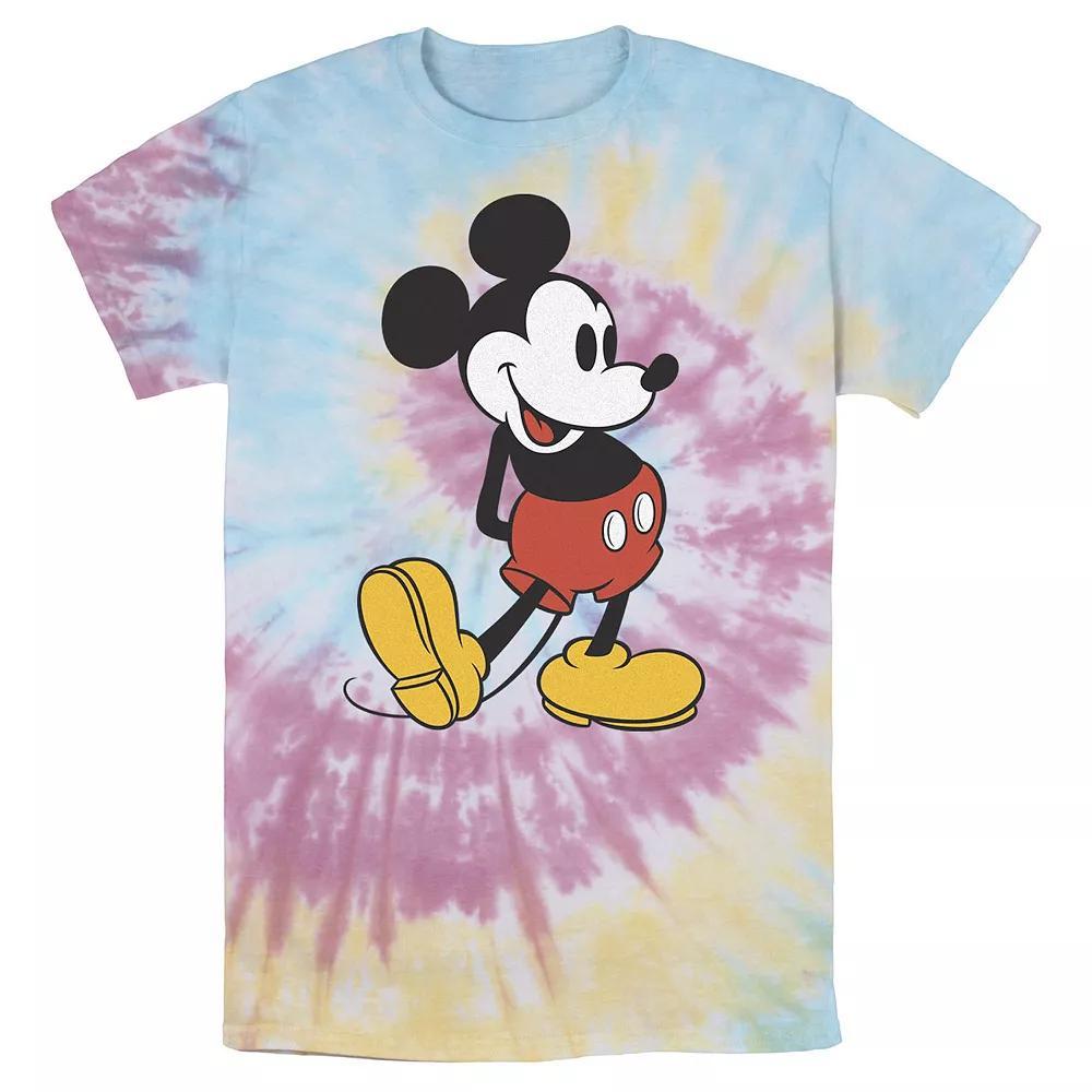 Disney's Mickey Mouse Men's Vintage Leg Kick Wash Tee,  Product Image