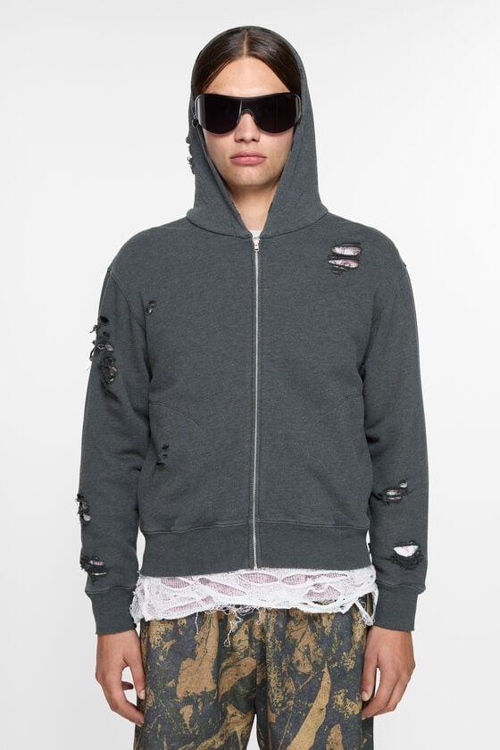 Hooded zipper sweater Product Image