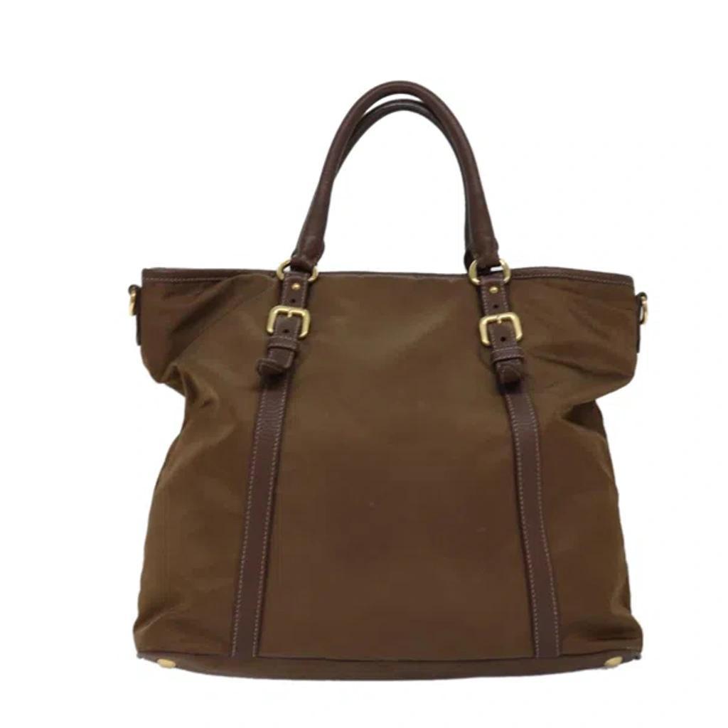 Tessuto Synthetic Tote Bag () In Brown Product Image