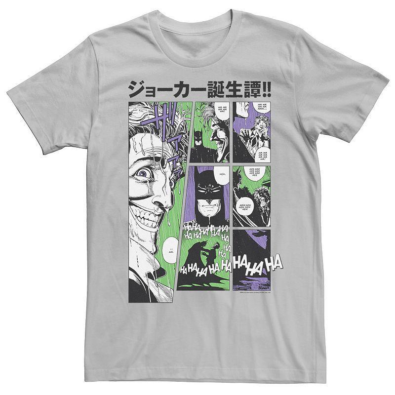 Men's DC Comics Batman Joker Comic Strip Tee, Size: Small, Silver Product Image