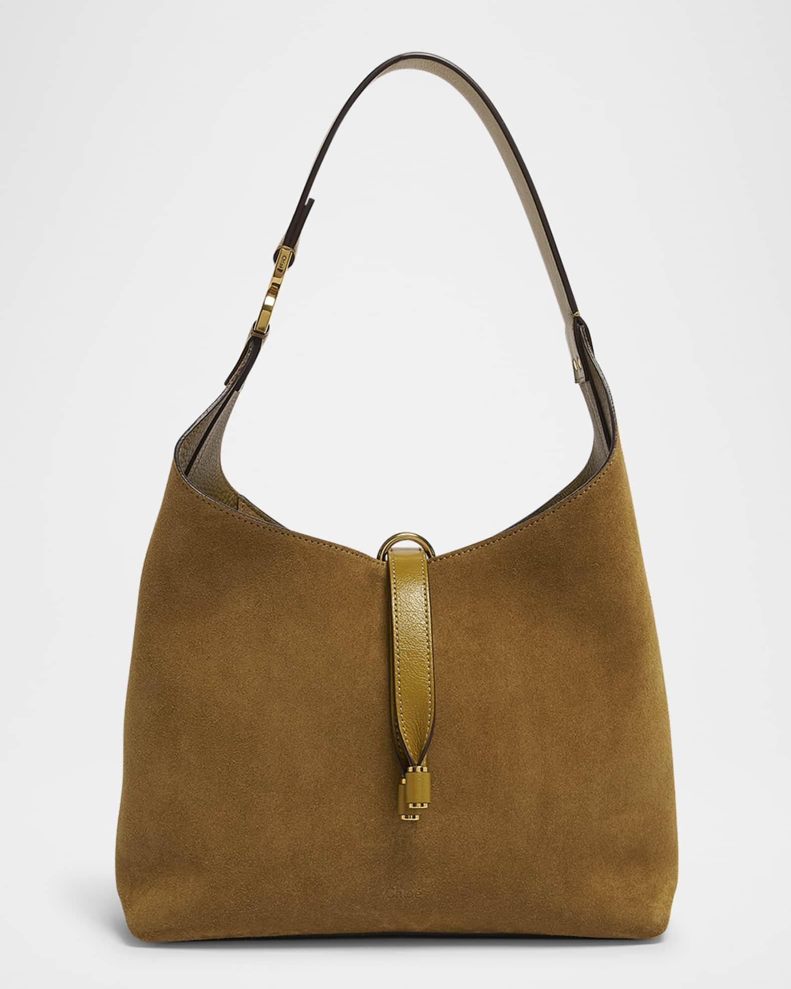 Marcie Small Hobo Bag in Suede Product Image