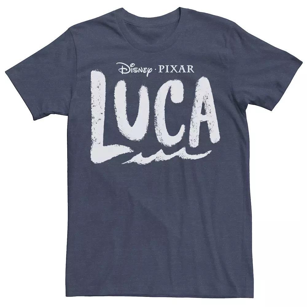 Disney / Pixar's Luca Men's Logo Tee, Size: Medium, Navy Grey Product Image