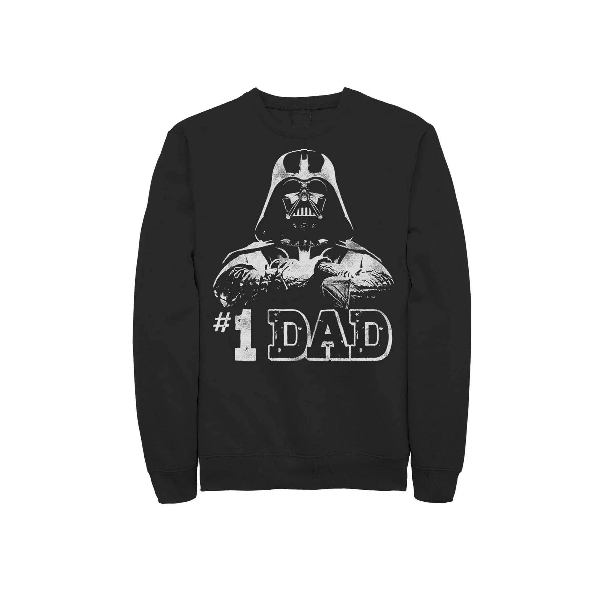 Men's Star Wars Vader #1 Dad Vintage Father's Day Sweatshirt,  Product Image