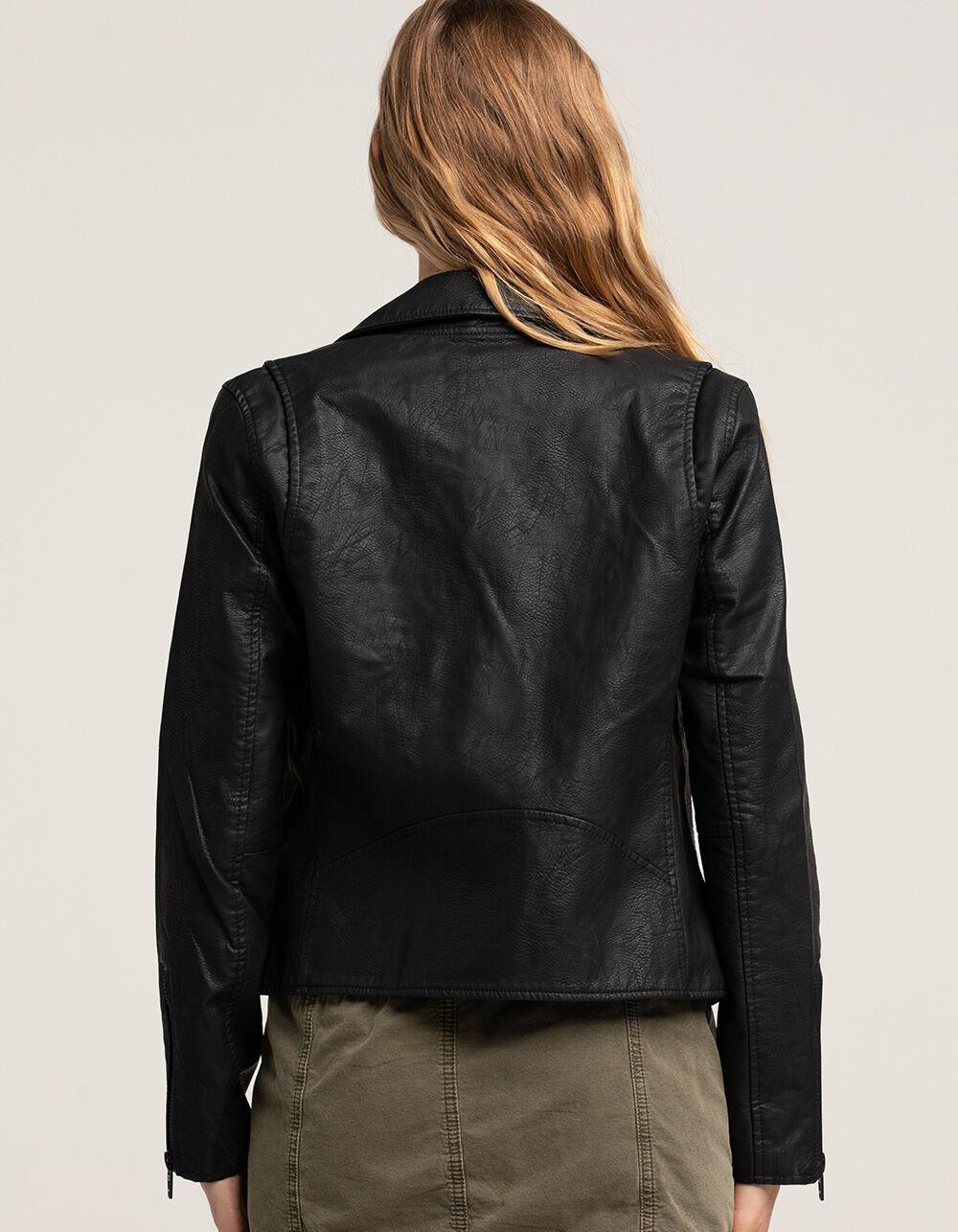 BLANK NYC Vegan Leather Moto Womens Jacket Product Image