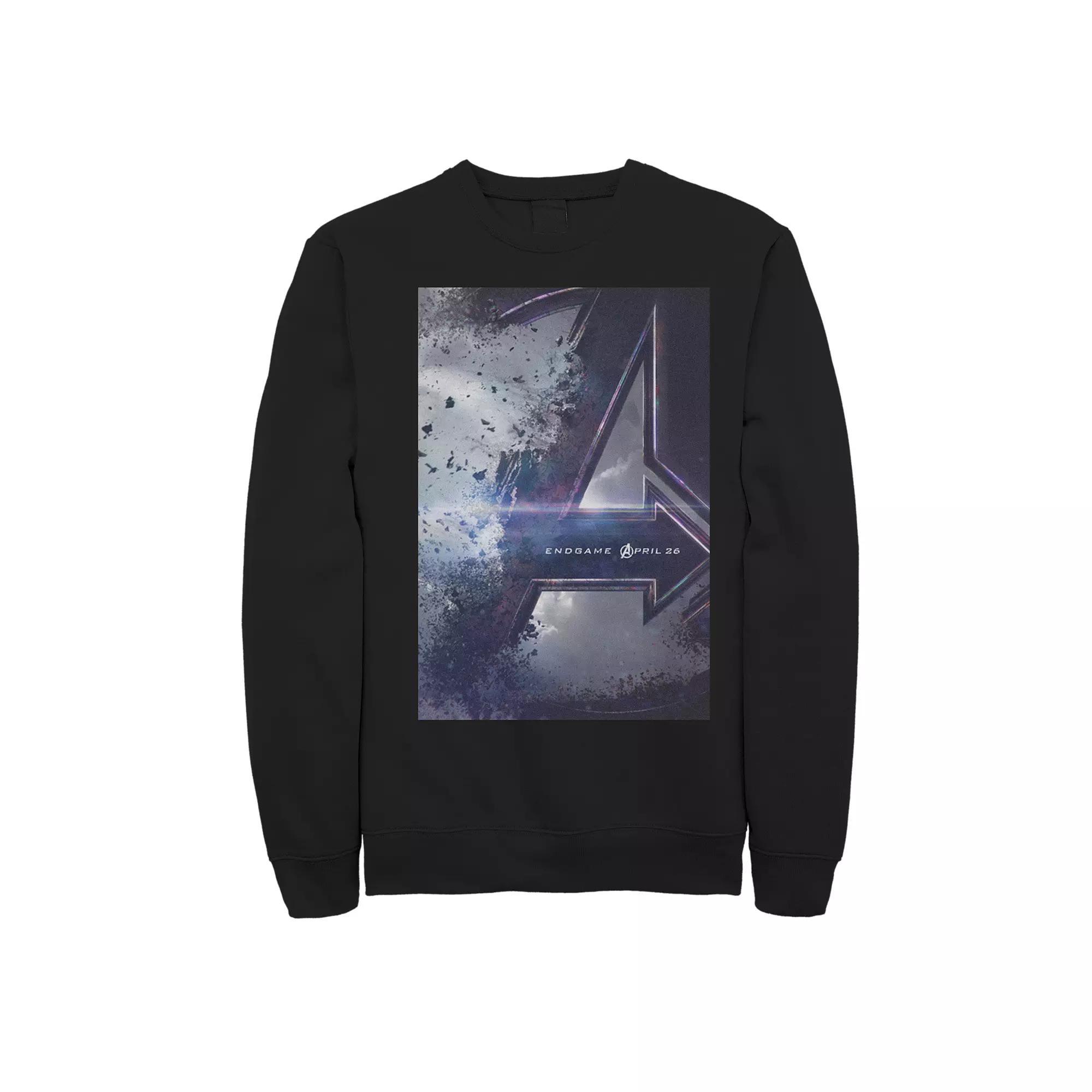 Men's Marvel Avengers Endgame Poster Sweatshirt, Size: Large, Black Product Image