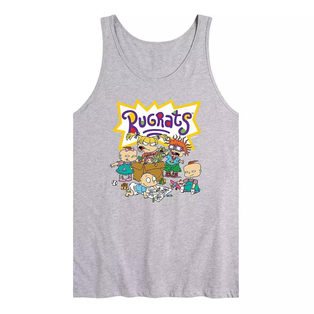 Men's Rugrats Characters With Logo Tank Top,  Product Image