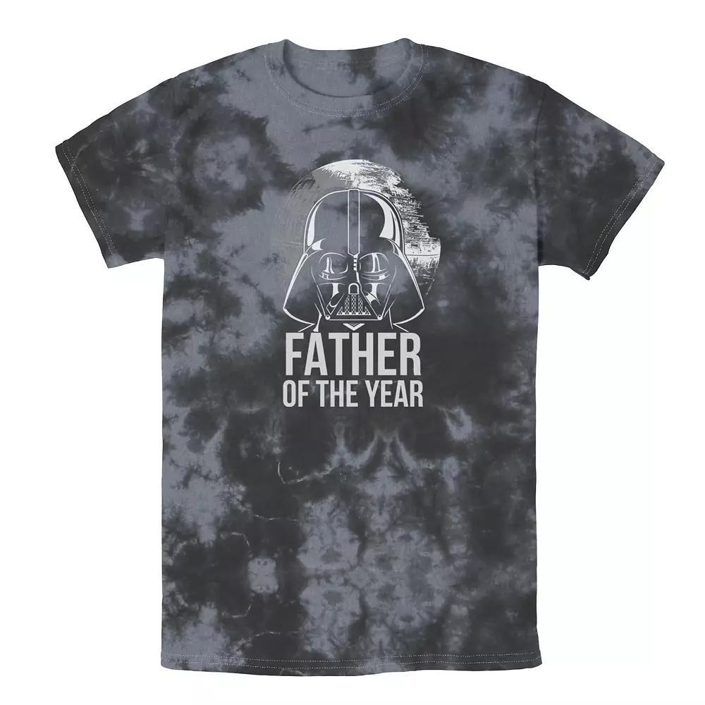 Men's Star Wars Vader Father Of The Year Dad Tee, Boy's, Size: Medium, Black Grey Product Image