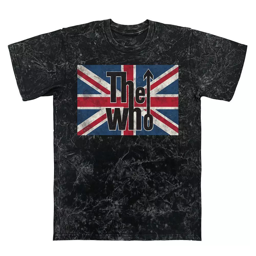 Men's The Who Union Jack Mineral Wash Graphic Tee,  Product Image