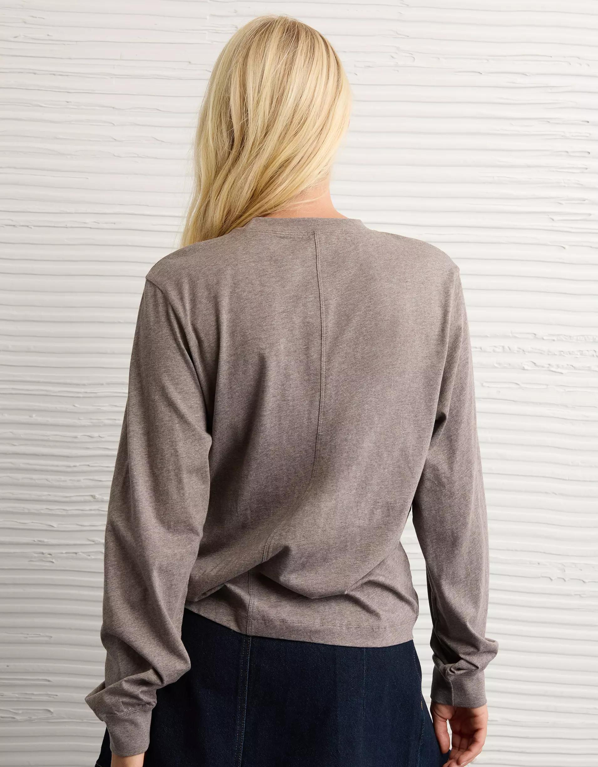 AE Everyday Luxe Long Sleeve T-Shirt Product Image