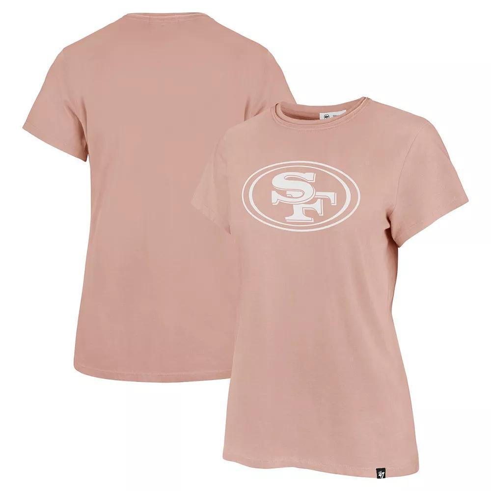 Women's '47 Light Pink San Francisco 49ers Premier Frankie T-Shirt,  Product Image