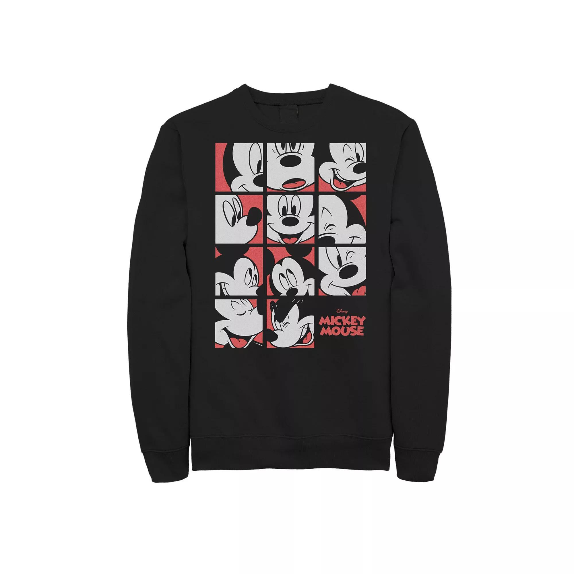 Disney's Mickey Mouse & Friends Big & Tall Mickey Mouse Expressions Boxes Graphic Fleece, Men's,  Product Image