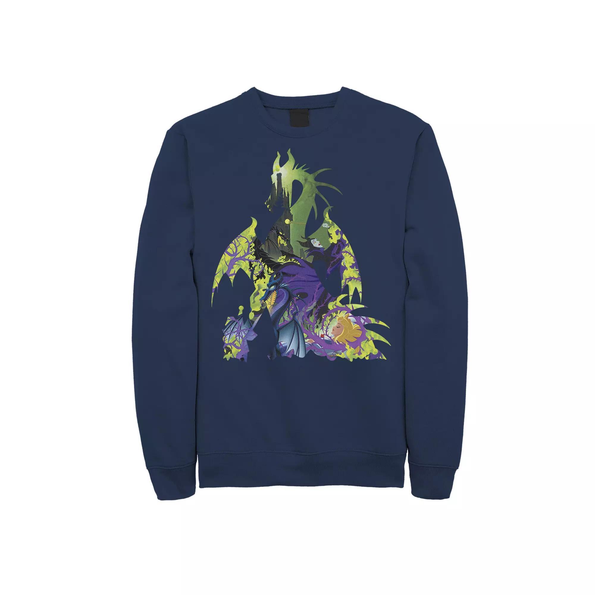 Disney's Sleeping Beauty Maleficent Men's Dragon Silhouette Sweatshirt,  Product Image