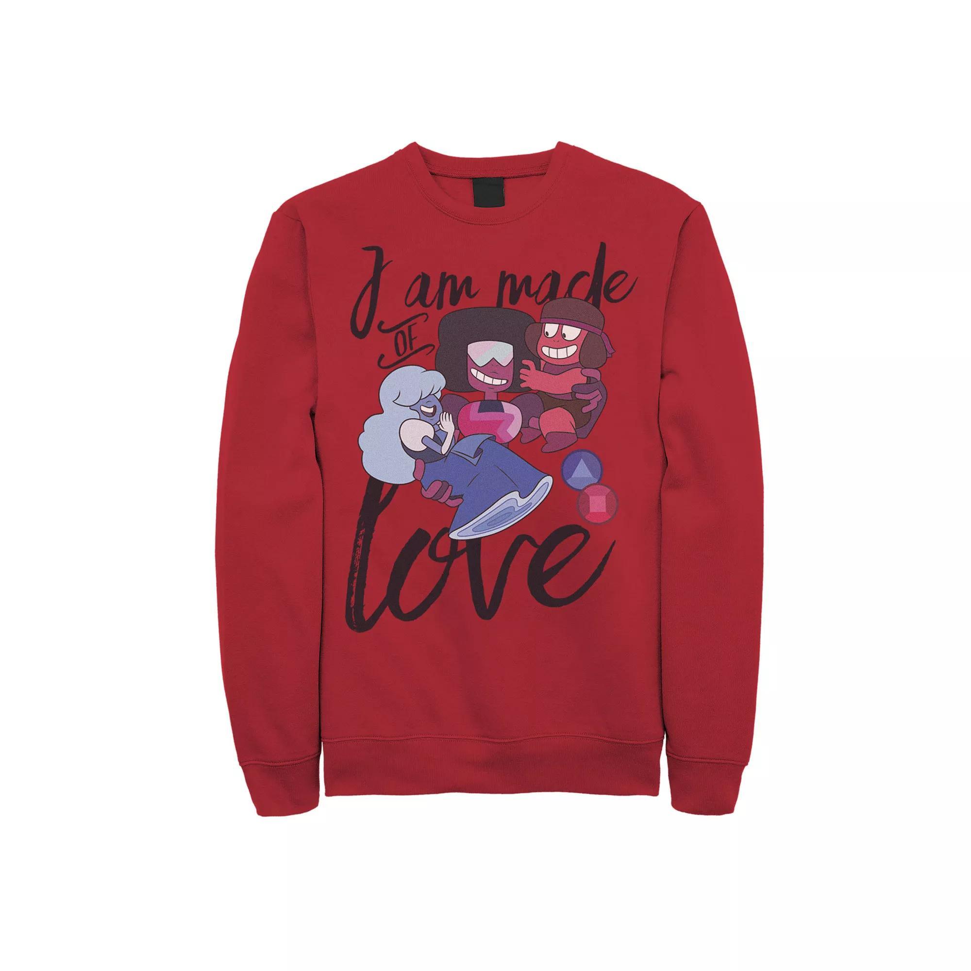 Men's Cartoon Network Steven Universe I Am Made Of Love Sweatshirt,  Product Image