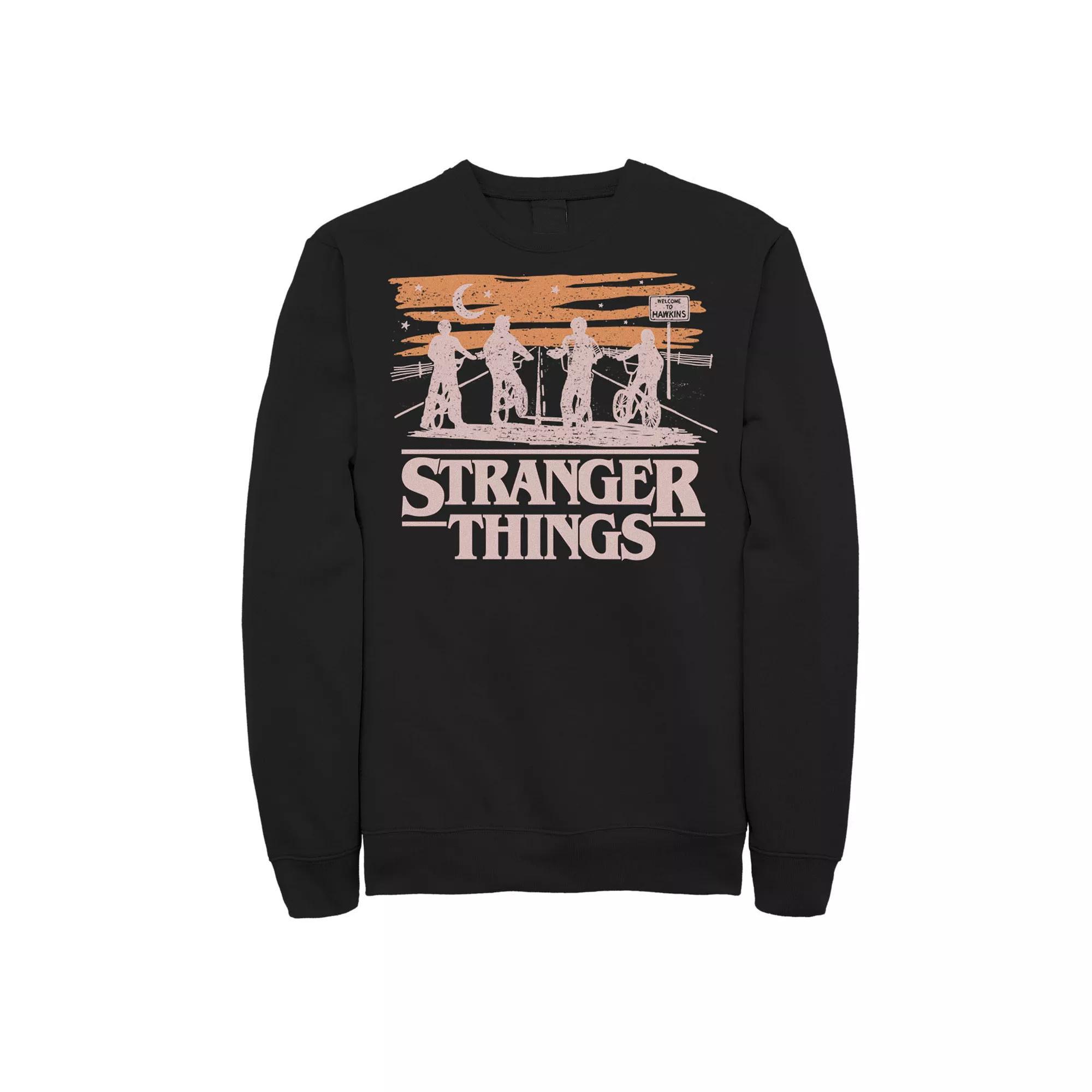 Big & Tall Netflix Stranger Things Night Silhouettes Fleece Sweatshirt, Men's,  Product Image