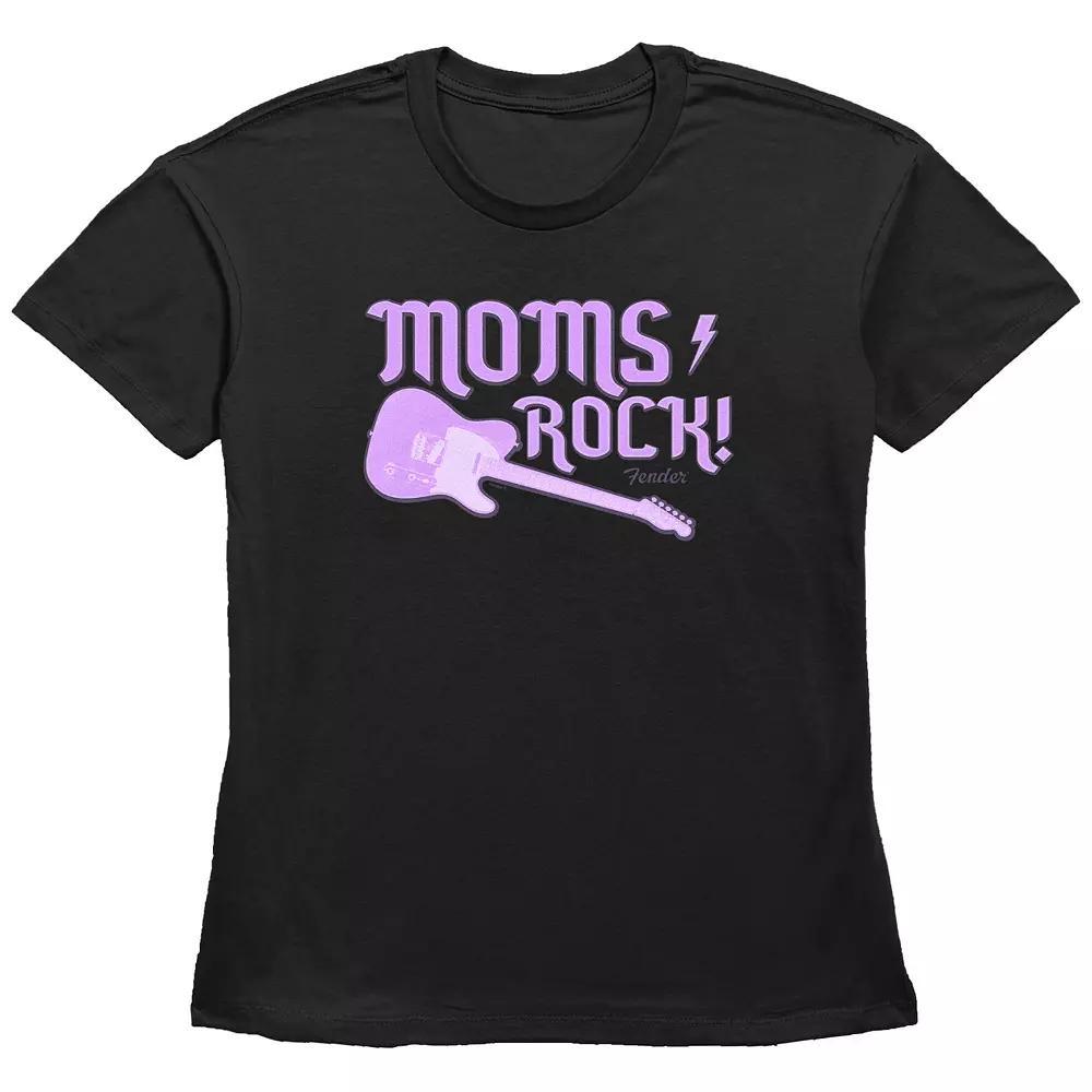 Women's Fender Moms Always Rock Basic Fit Graphic Tee,  Product Image