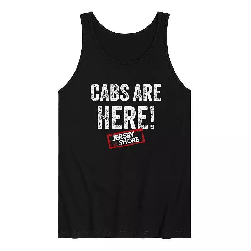 Men's Jersey Shore Cabs Are Here Graphic Tank Top, Size: Medium, Black Product Image