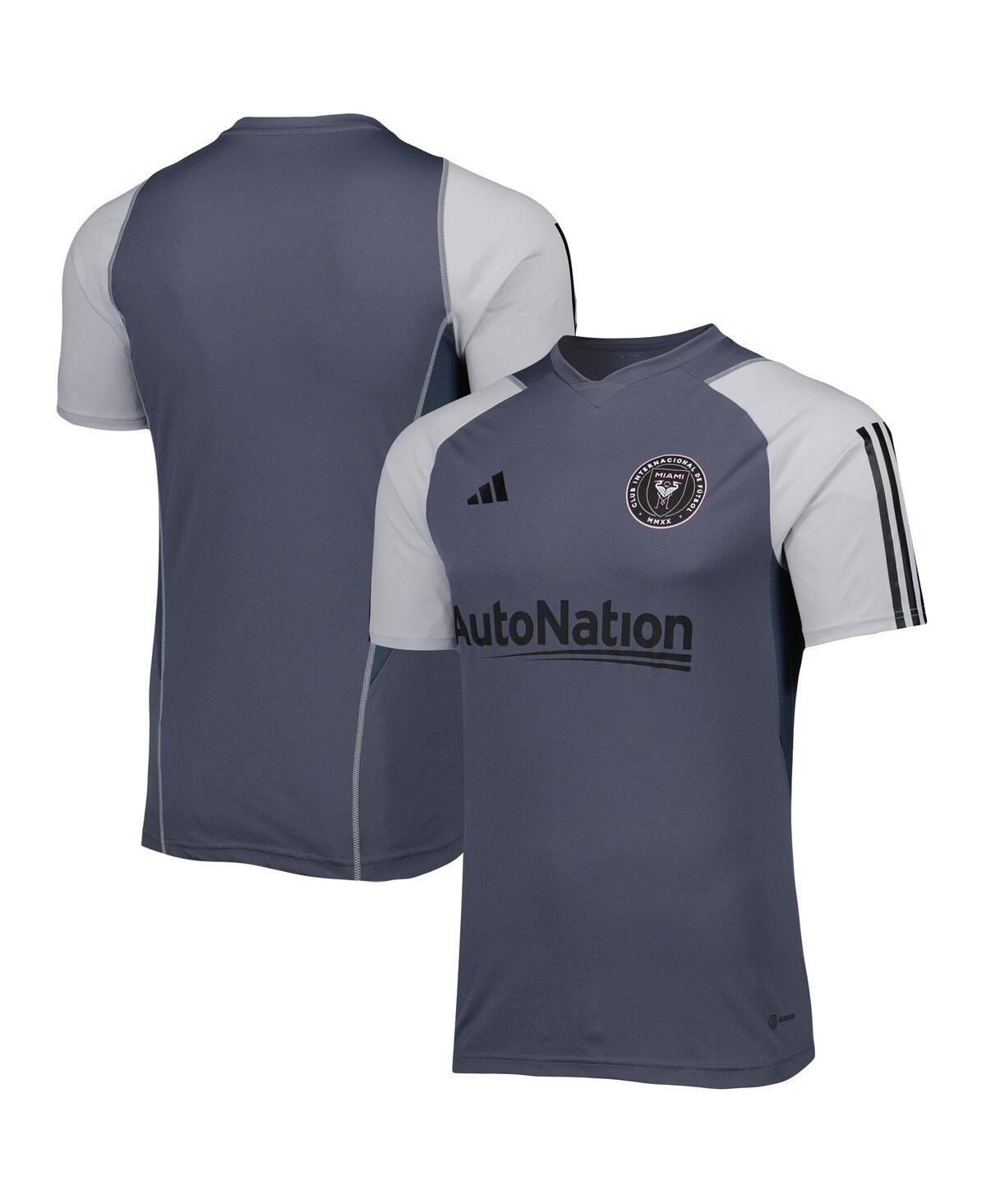 Mens adidas Gray Inter Miami CF 2023 On-Field Training Jersey Product Image