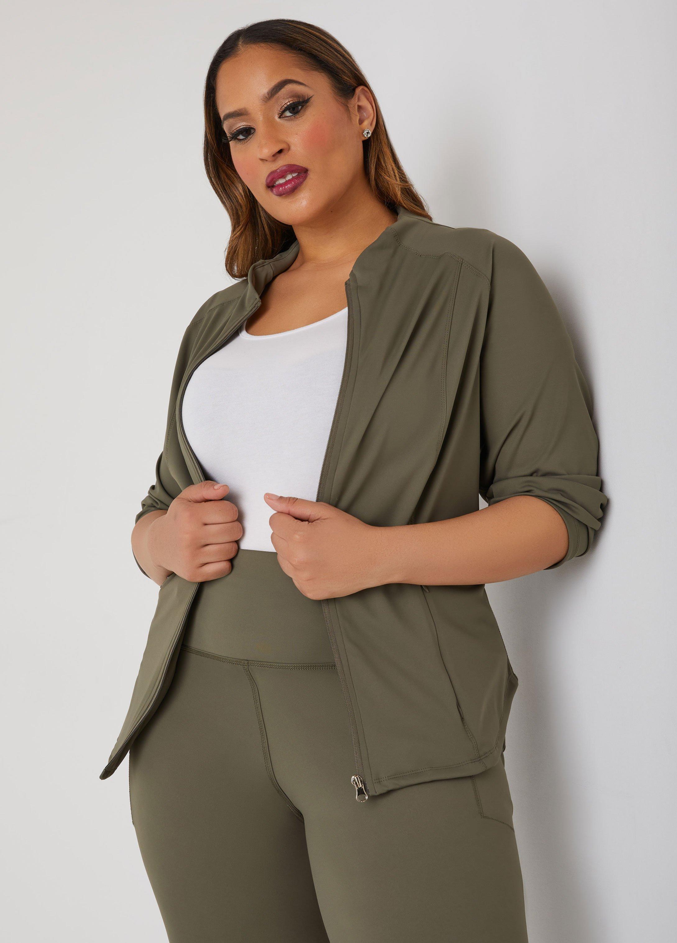 Plus Size High Rise Athletic Leggings Ashley Stewart Product Image