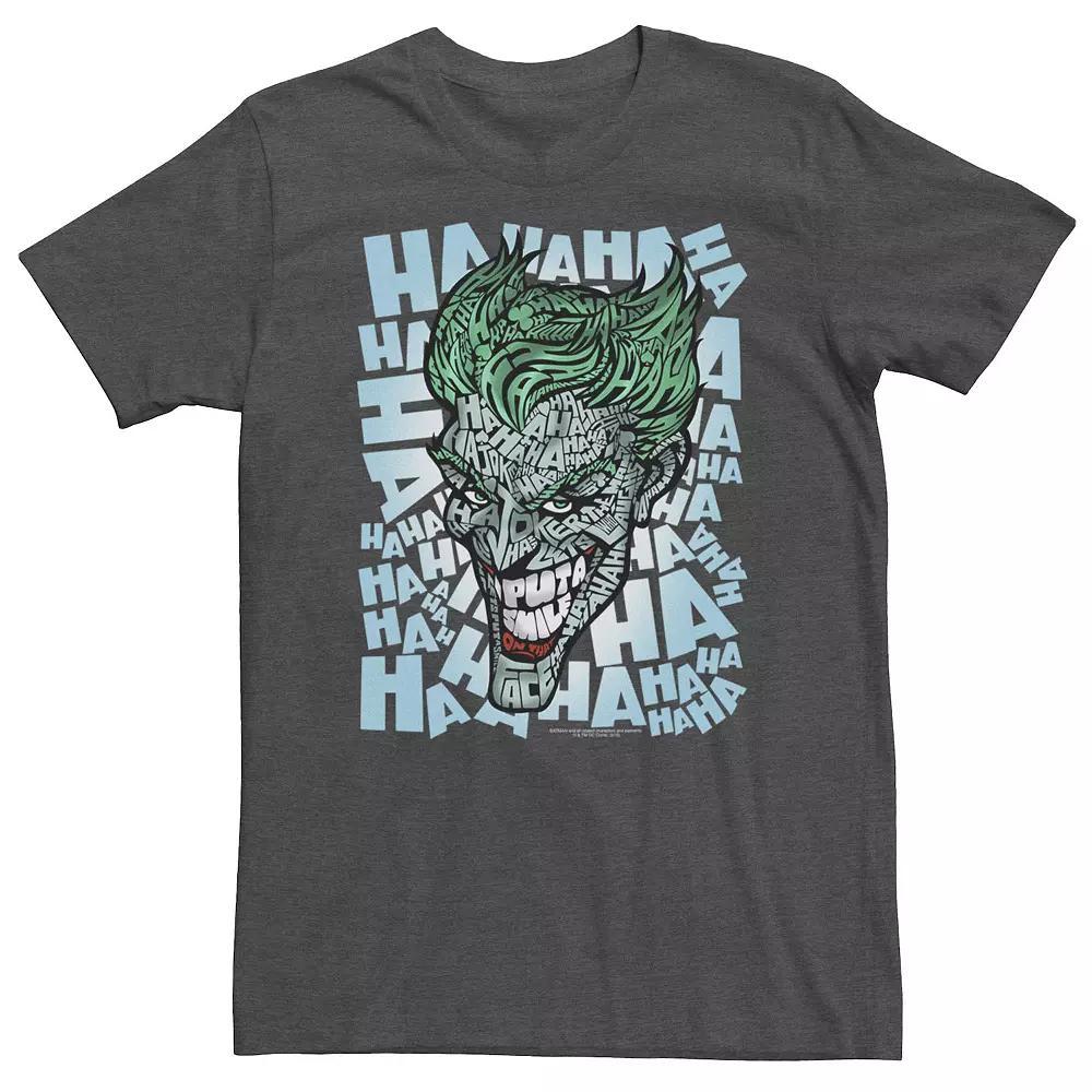Big & Tall DC Comics Batman Joker Text Fill Tee, Men's,  Product Image