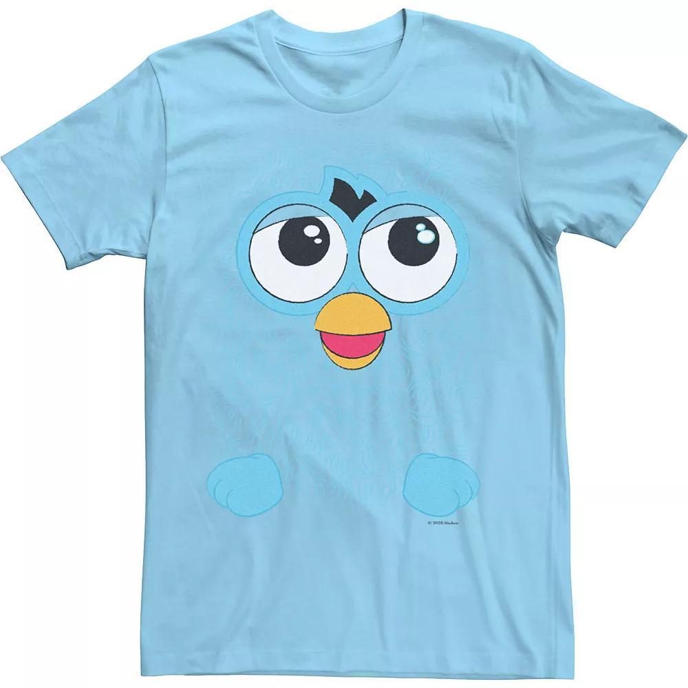 Men's Furby Blue Big Face Tee, Size: Medium, Light Blue Product Image