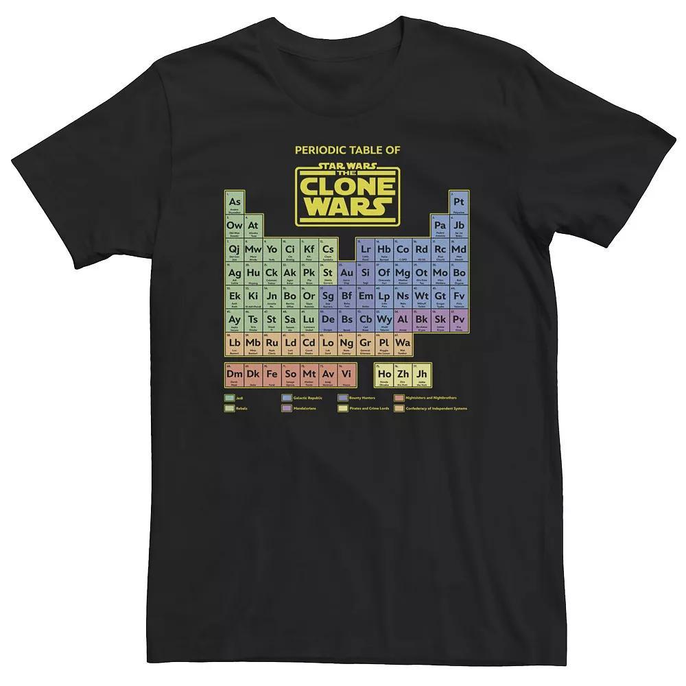 Big & Tall Star Wars Clone Wars Periodic Table Tee, Men's,  Product Image
