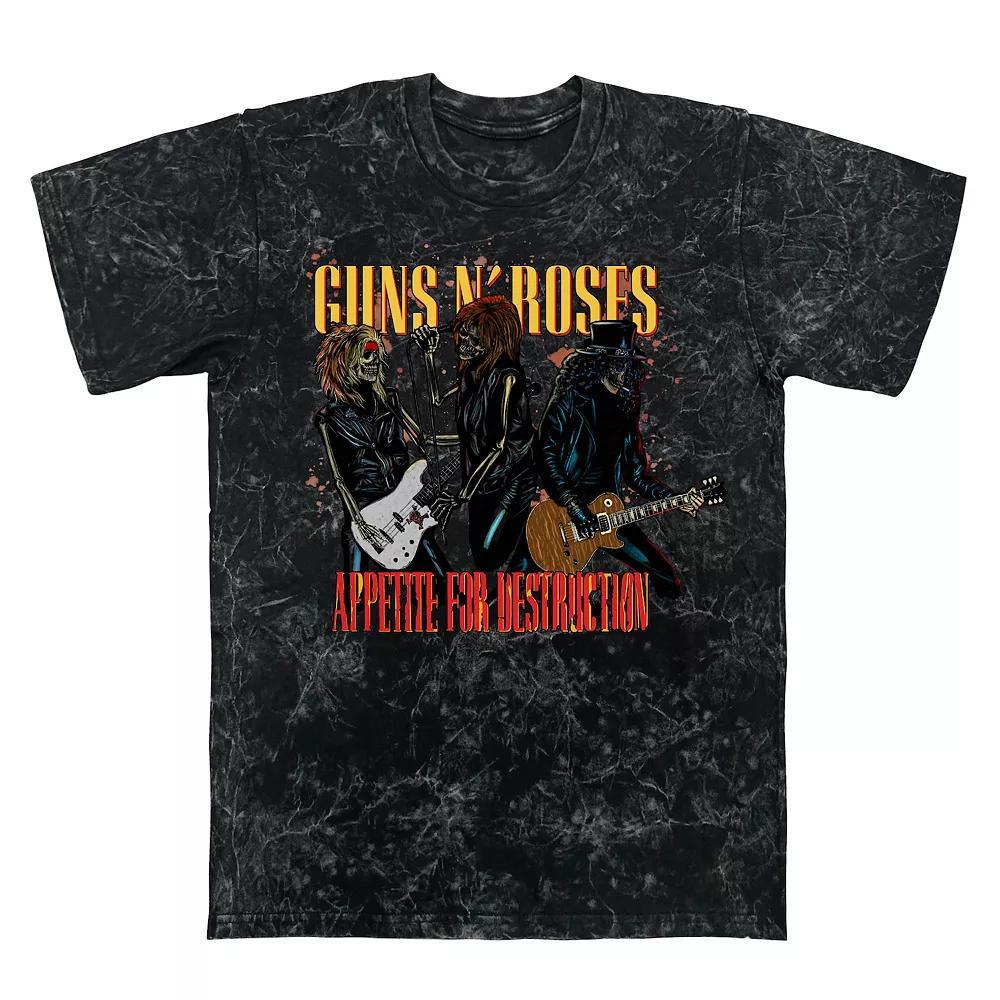 Men's Guns N' Roses Tee Appetite Skeletons Graphic Tee,  Product Image