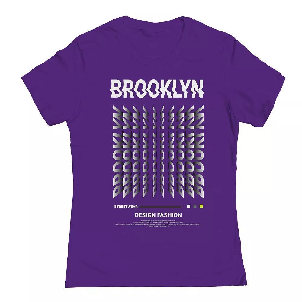 Junior's Brooklyn Design Fashion Graphic Tee, Women's,  Product Image